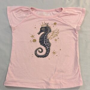 Epic Threads - kids 4T Light Pink Seahorse Tee/T-shirt